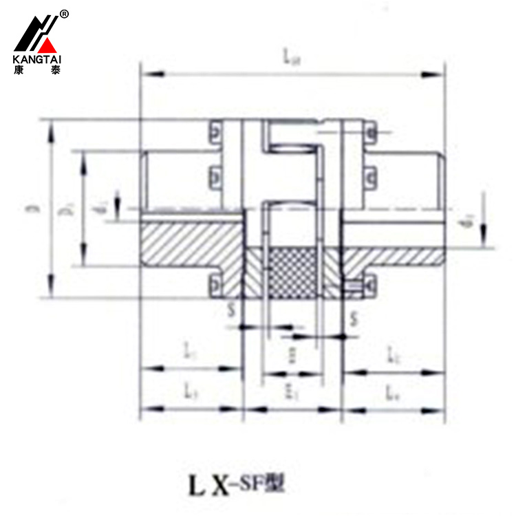 LX-SF、ZT-DF 型法蘭星形彈性聯(lián)軸器